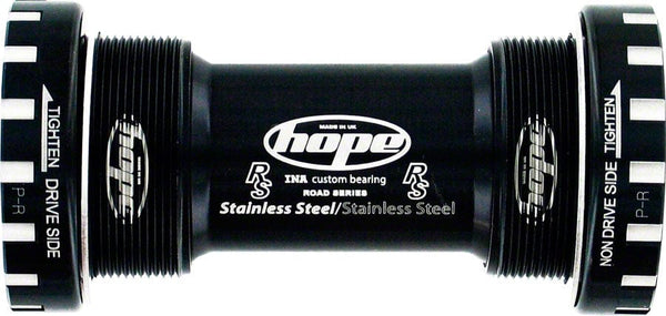 Hope Bottom Brackets Hope BSA30 Threaded Bottom Bracket - 68/73/83/100/120mm For 30mm Spindle Stainless BLK