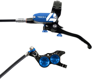 Hope Disc Brake & Lever Hope Tech 4 V4 Disc Brake and Lever Set - Rear Hydraulic Post Mount Blue