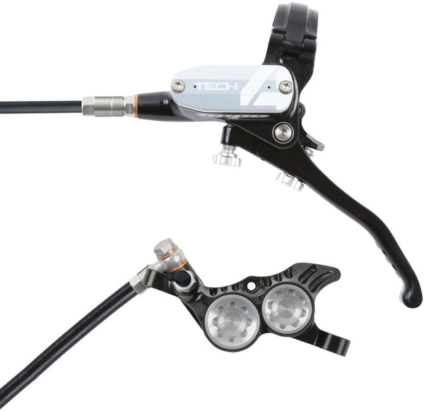 Hope Disc Brake & Lever Hope Tech 4 V4 Disc Brake and Lever Set - Rear Hydraulic Post Mount Silver