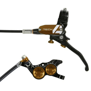 Hope Disc Brake & Lever Hope Tech 4 V4 Disc Brake Left/Front 74mm Black/Bronze
