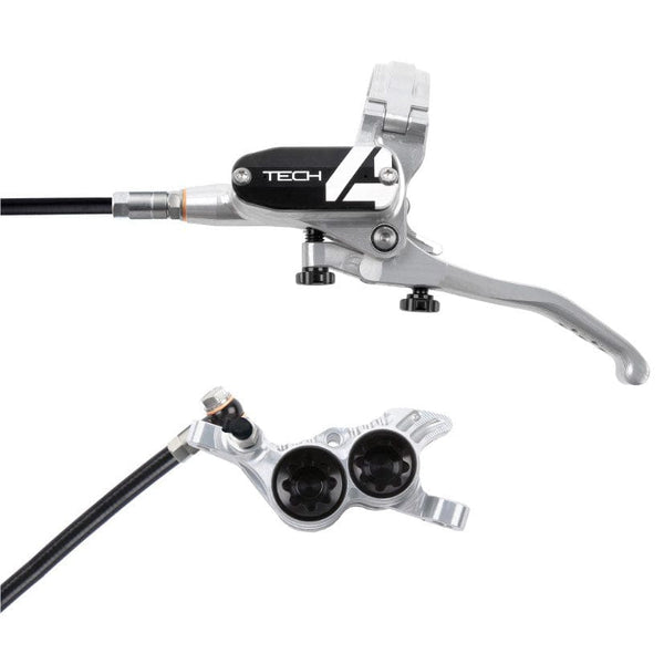 Hope Disc Brake & Lever Hope Tech 4 V4 Disc Brake Left/Front 74mm Sil/BlK