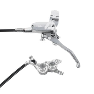 Hope Disc Brake & Lever Hope Tech 4 V4 Disc Brake Left/Front 74mm Silver/Silver