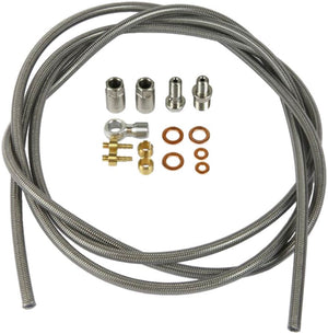 Hope Disc Hose and Parts Hope Braided Stainless Steel Hydraulic Brake Hose Fitting Kit - Fits Front Rear For One Hope Brake Type 2