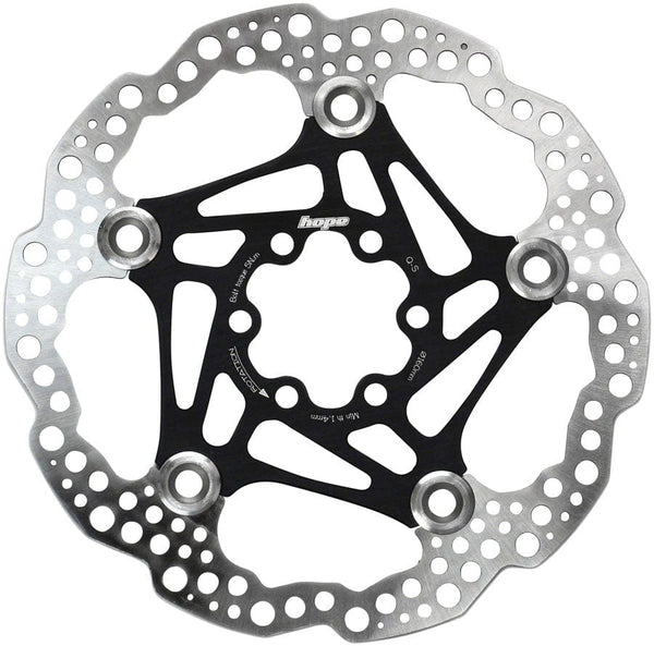 Hope Disc Rotor Hope Floating Disc Brake Rotor - 160mm 6-Bolt Black