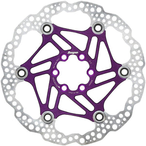 Hope Disc Rotor Hope Floating Disc Brake Rotor - 180mm 6-Bolt Purple