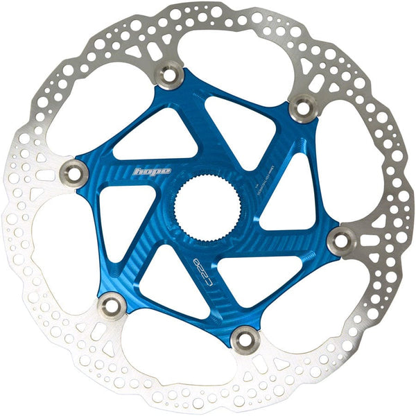 Hope Disc Rotor Hope MTB Floating Centre-Lock Disc Brake Rotor - 220mm Center-Lock Blue