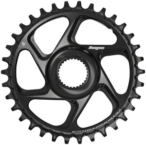 Hope Exclude 34T Hope Spiderless Chainring - R22, Ebike, Bosch, Black