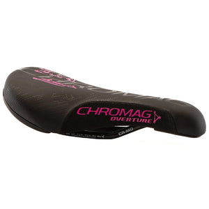Chromag Overture Saddle CrMo Rails - Black/Pink 