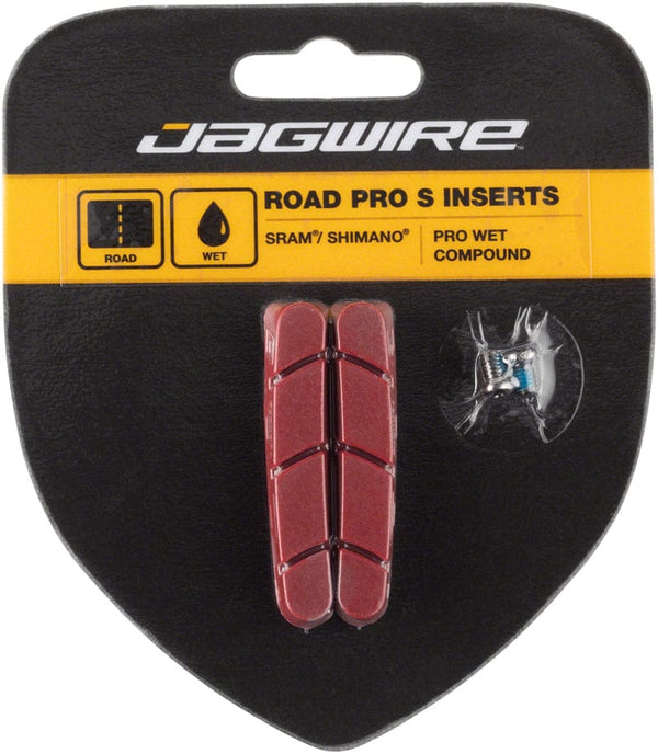 Jagwire Brake Pads 1 Pair / Red Jagwire Road Pro S Brake Pad Inserts