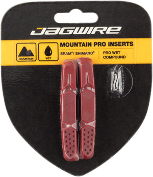 Jagwire Brake Pads Red (Wet Conditions) Jagwire Mountain Pro Brake Pad Inserts