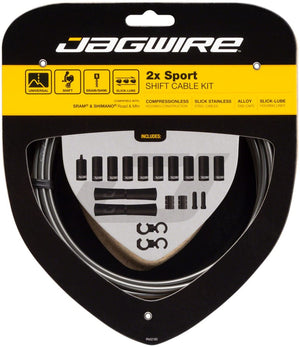 Jagwire Cables and Housing Ice Gray / 4 Jagwire 2x Sport Shift Cable Kit - SRAM/Shimano