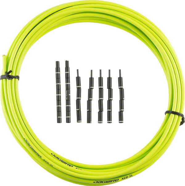 Jagwire Cables and Housing Jagwire 5mm Pro Compressionless Brake Housing Slick-Lube Liner 10M Roll Organic Green