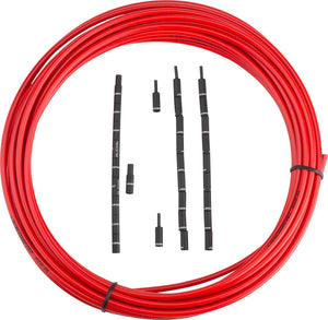 Jagwire Cables and Housing Jagwire 5mm Pro Compressionless Brake Housing Slick-Lube Liner 10M Roll Red