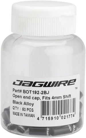 Jagwire Cables and Housing Parts and Accessories Alloy / 50 Jagwire 4mm Sealed End Caps