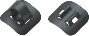 Jagwire Cables and Housing Parts and Accessories Jagwire Alloy Stick-On Guides with C-Clips Black Box of 4