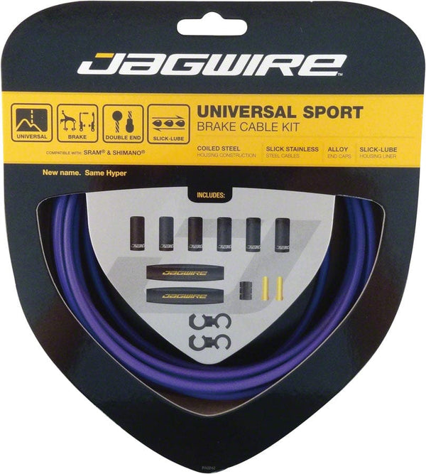 Jagwire Cables and Housing Purple Jagwire Universal Sport Brake Cable Kit