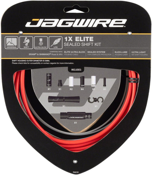Jagwire Cables and Housing Red Jagwire 1x Elite Sealed Shift Cable Kit