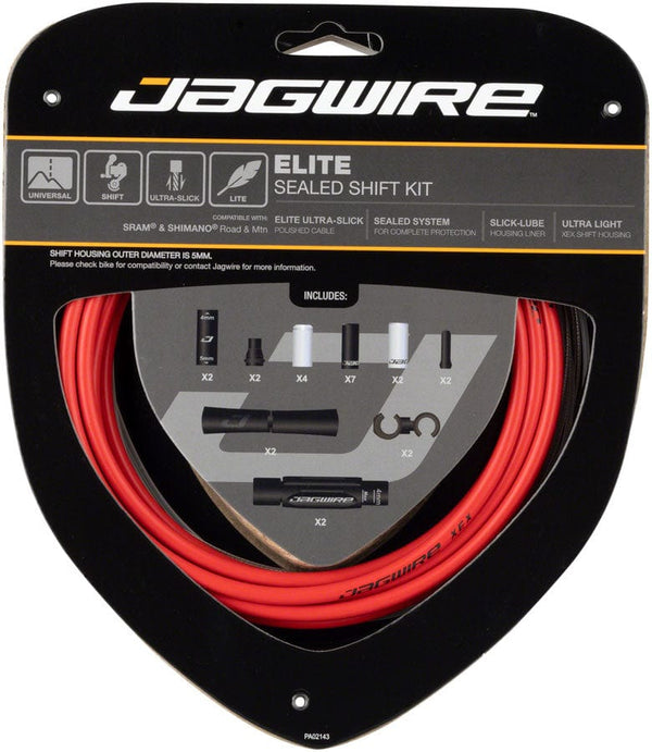 Jagwire Cables and Housing Red Jagwire Elite Sealed Shift Cable Kit