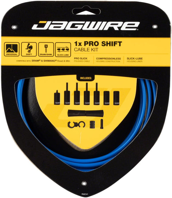 Jagwire Cables and Housing SID Blue Jagwire 1x Pro Shift Kit Road/Mountain SRAM/Shimano