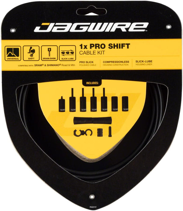 Jagwire Cables and Housing Stealth Black Jagwire 1x Pro Shift Kit Road/Mountain SRAM/Shimano