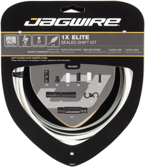 Jagwire Cables and Housing White Jagwire 1x Elite Sealed Shift Cable Kit