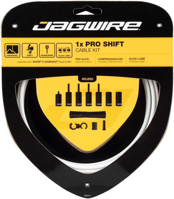Jagwire Cables and Housing White Jagwire 1x Pro Shift Kit Road/Mountain SRAM/Shimano