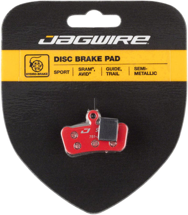 Jagwire Disc Brake Pads Jagwire Mountain Sport Semi-Metallic Disc Brake Pads SRAM Guide RSC RS R Avid Trail