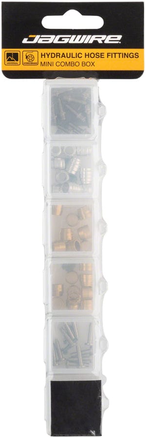 Jagwire Disc Brake Tools Jagwire Hydraulic Hose Fittings Mini Combo Box for SRAM and Shimano Brakes