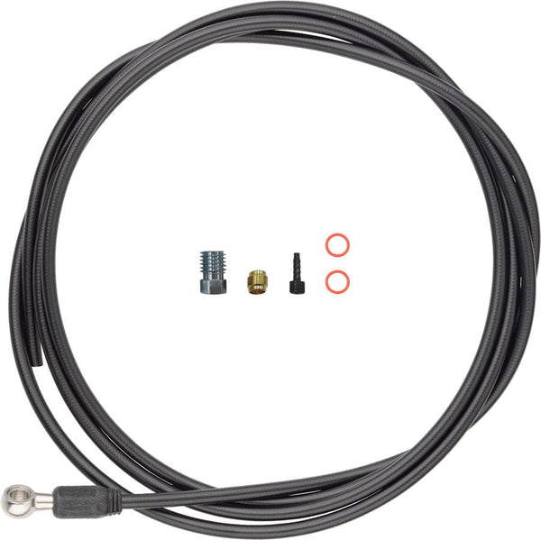 Jagwire Disc Hose and Parts Jagwire Sport Mineral Oil Hydraulic Hose Kit for Magura MT 2000mm Black