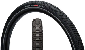 Kenda Tires Kenda Kwick Four Tire - 24 x 1.75 Clincher Wire Black/Reflective 60tpi KS