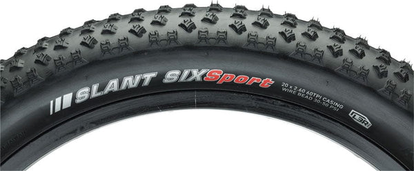 Kenda Tires Kenda Slant 6 Tire - 20 x 2.6 Clincher Wire Black