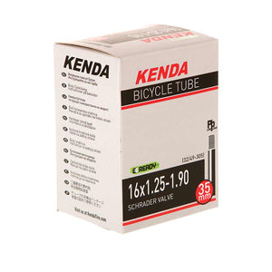 Kenda Tube Kenda Schrader Tube Schrader Length: 35mm 16'' 1.25-1.90