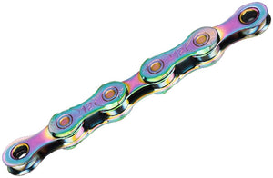 KMC Chains KMC X12 Waxed Chain - 12-Speed 126 Links Aurora Blue