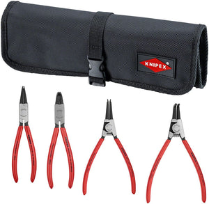Knipex Pliers Knipex Circlip Pliers Set in Tool Roll - 4 Piece