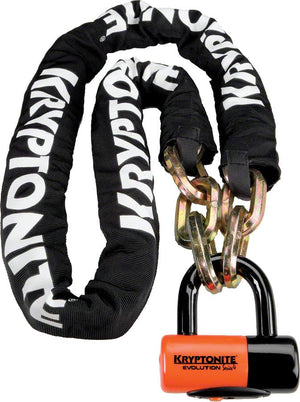 Kryptonite Chain Locks Kryptonite New York Chain 1217 and Evolution Disc Lock: 5.5' (170cm)