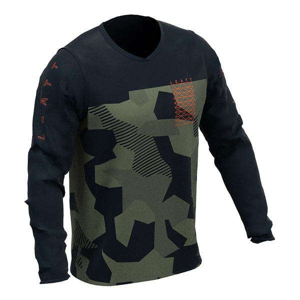 Leatt Jerseys Leatt MTB Gravity 4.0 Jr Jersey Camo S