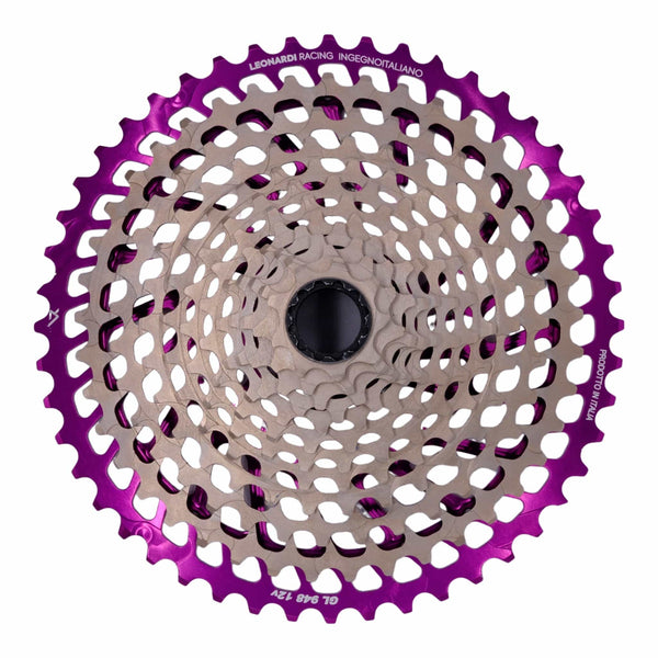 Leonardi Cassettes 9-48T / Black/Purple Leonardi General Lee 12 Speed Cassette