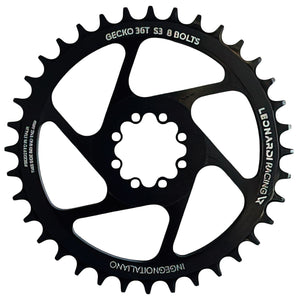 Leonardi Chainrings 36T Leonardi S3 8-Bolt Direct Mount Ring - Black