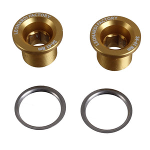 Leonardi Crank Bolts and Parts Leonardi Leo Cannondale SI Crank Bolt Gold