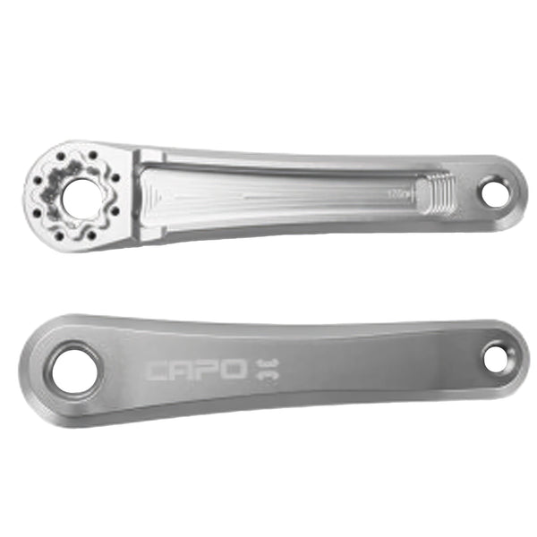 Leonardi Cranksets and Arms Leonardi Capo 8-Bolt Crank Arms 165mm - Silv (Spindle Separate)