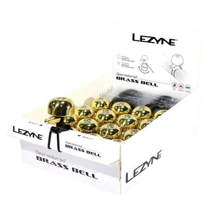 Lezyne Bells and Horns Medium / Brass/Black / 14Pcs Lezyne Classic Brass Bell Brass/Black