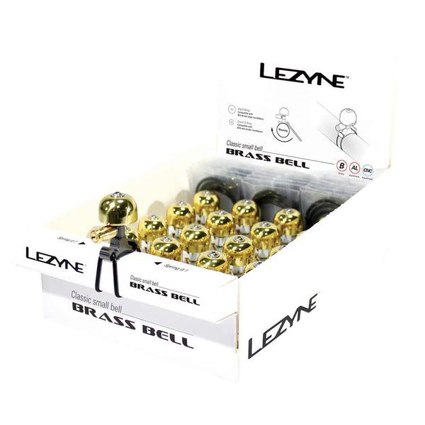 Lezyne Bells and Horns Small / Brass/Black / 16Pcs Lezyne Classic Brass Bell Brass/Black