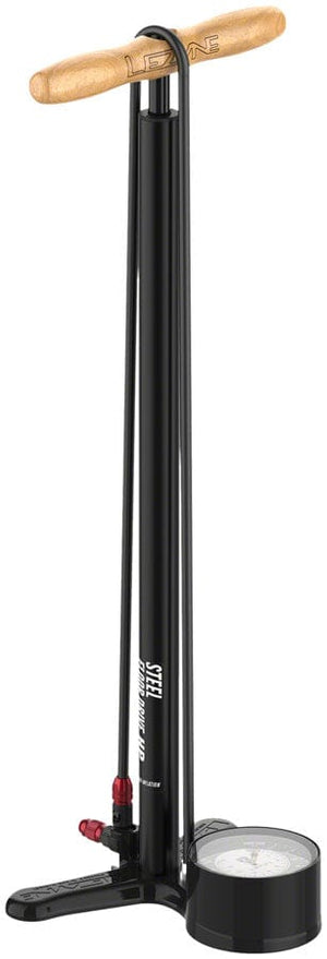 Lezyne Floor Pumps Flat Black Lezyne Steel Floor Drive Floor Pump with 3.5" Gauge ABS Pro Head
