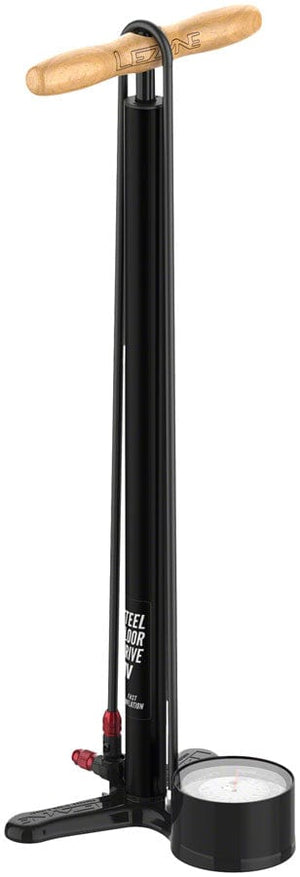 Lezyne Floor Pumps Flat Black Lezyne Steel HV Floor Drive Pump