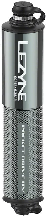 Lezyne Frame Pump Lezyne Pocket Drive HV Frame Pump - Gloss Lite Gray