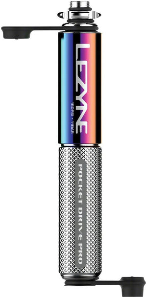 Lezyne Frame Pump Lezyne Pocket Drive Pro Frame Pump - Neo Metallic