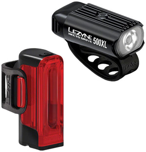 Lezyne Headlight & Taillight Set Lezyne Hecto Drive 500XL/Strip Drive 300+ Headlight/Taillight Set