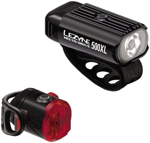 Lezyne Lights Lezyne HectoDrive 500XL/Femto USB-C Headlight/Taillight Set - Black