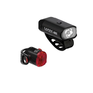 Lezyne Lights Lezyne Mini Drive 400XL / Femto USB Light Front and Rear Black Set