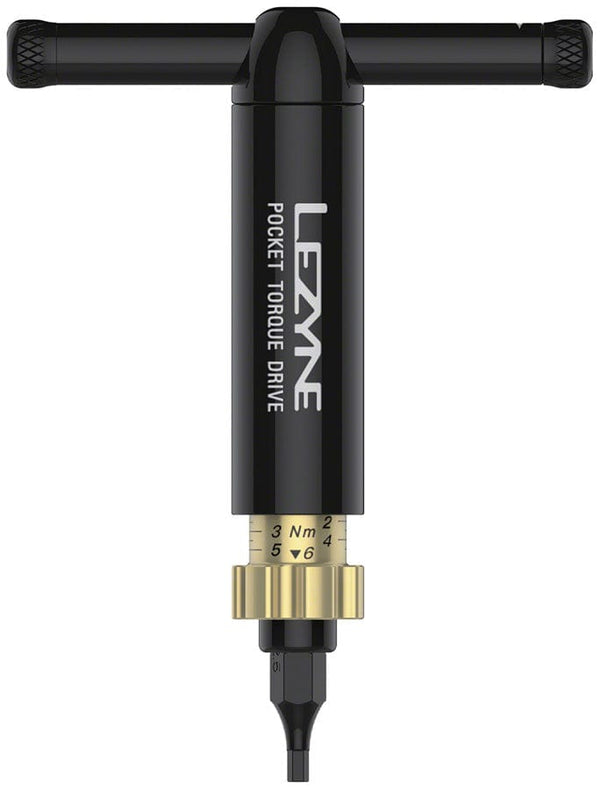Lezyne Torque Wrench Lezyne Pocket Torque Drive Torque Wrench - 2-6 Nm 2.5 3 4 5MM T20 AND T25 BITS With Storage Case BLK
